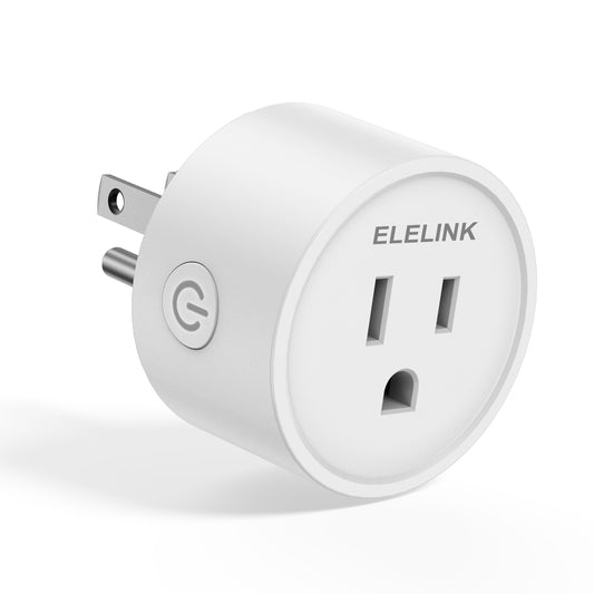 ELELINK WiFi Plugs That Work with Alexa and Google Home, Smart Outlet with Remote Control and Timer Function, 2.4GHz Wi-Fi Only
