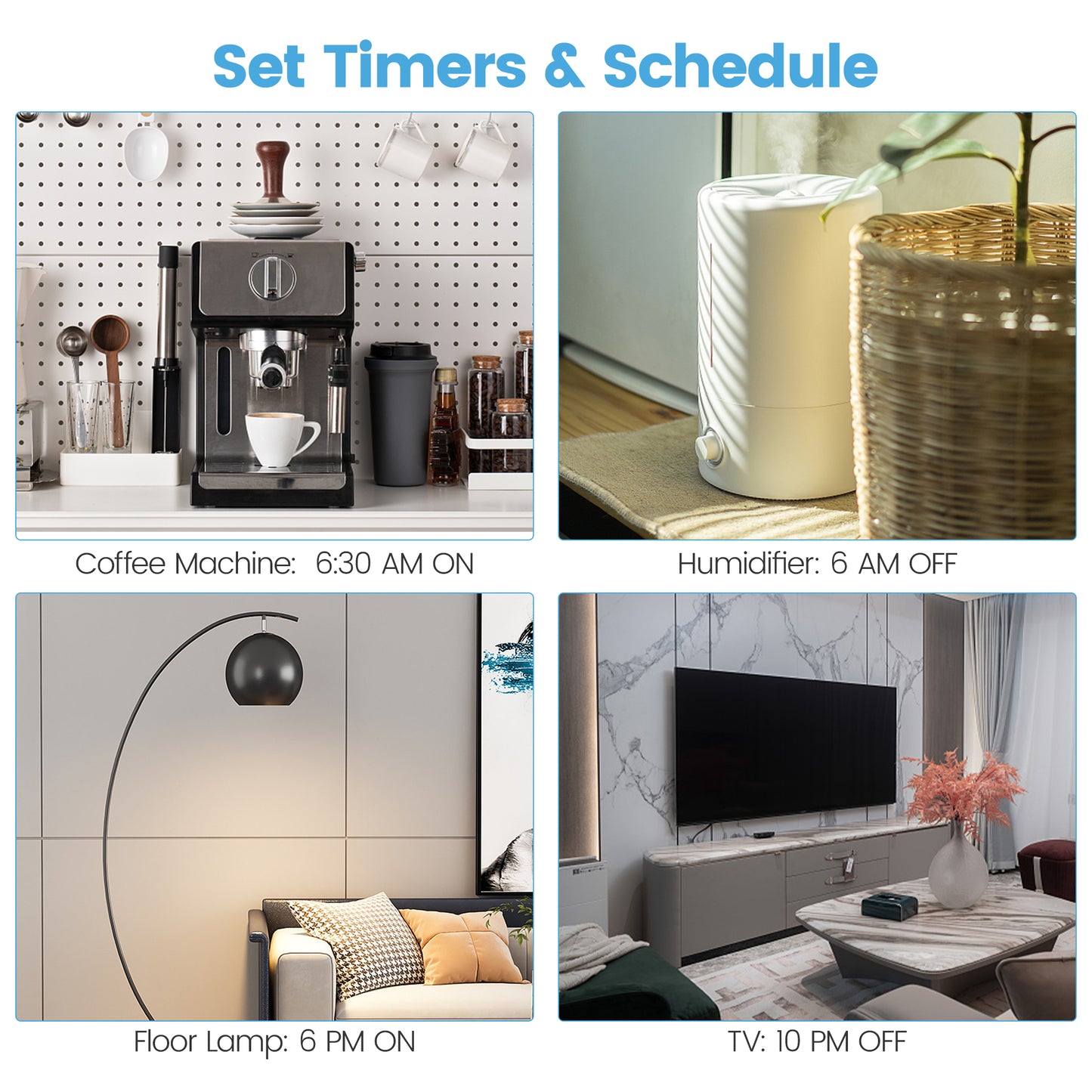 ELELINK Smart Plug, 15A WiFi Smart Plug with Energy Monitoring, Wireless Remote Control Timer Plug, 2.4 GHz Wi-Fi Only
