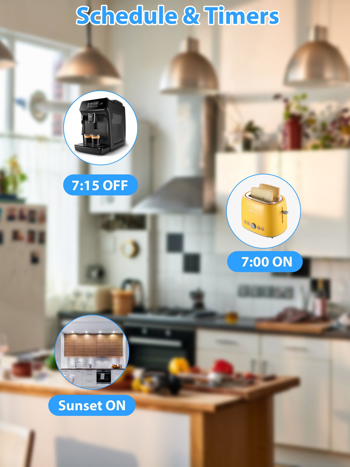 ELELINK WiFi Plugs That Work with Alexa and Google Home, Smart Outlet with Remote Control and Timer Function, 2.4GHz Wi-Fi Only