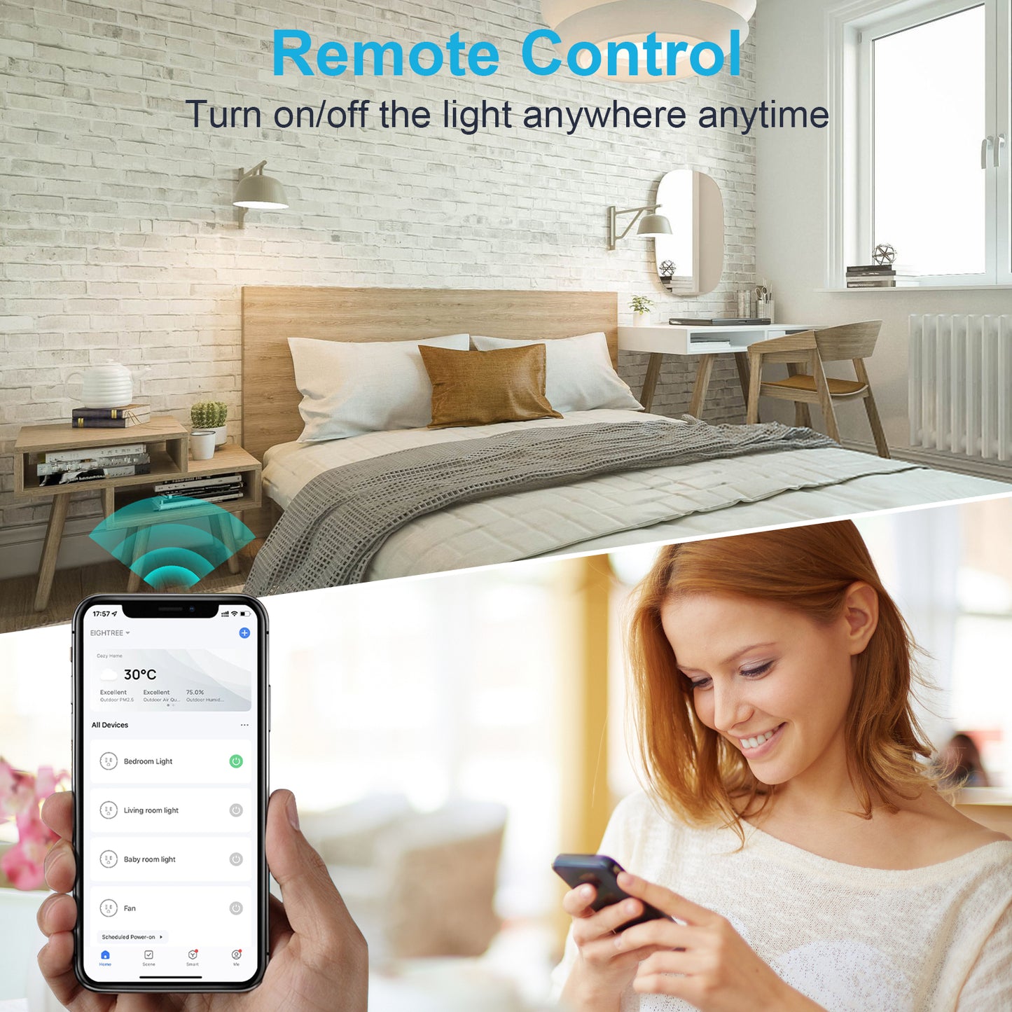 ELELINK Mini Smart Plug, WiFi Outlet with Remote Control & Timer Function, No Hub Required