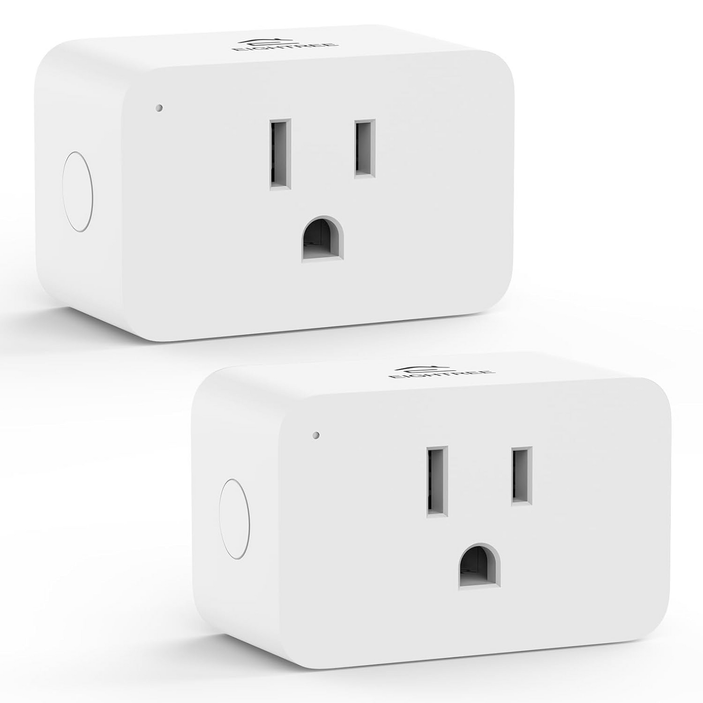 EIGHTREE Zigbee Smart Plug 15A, Energy Monitoring, 𝗭𝗶𝗴𝗯𝗲𝗲 𝗛𝘂𝗯 Required, Smart Plugs That Compatible with Alexa & Home Assistant & SmartThings, Smart Outlet Works as Zigbee Repeater, 2 Packs