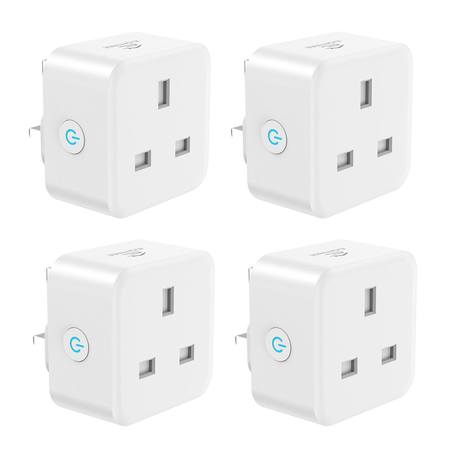 EIGHTREE Smart Plug with Energy Monitoring, 13A Smart Plugs that Work with Alexa, Google Home, SmartThings, Wireless Remote Control Timer Plug, 2.4 GHz Only Wi-Fi Plug