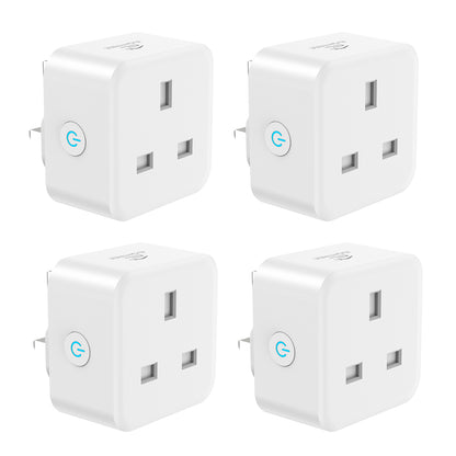 EIGHTREE Smart Plug with Energy Monitoring, 13A Smart Plugs that Work with Alexa, Google Home, SmartThings, Wireless Remote Control Timer Plug, 2.4 GHz Only Wi-Fi Plug