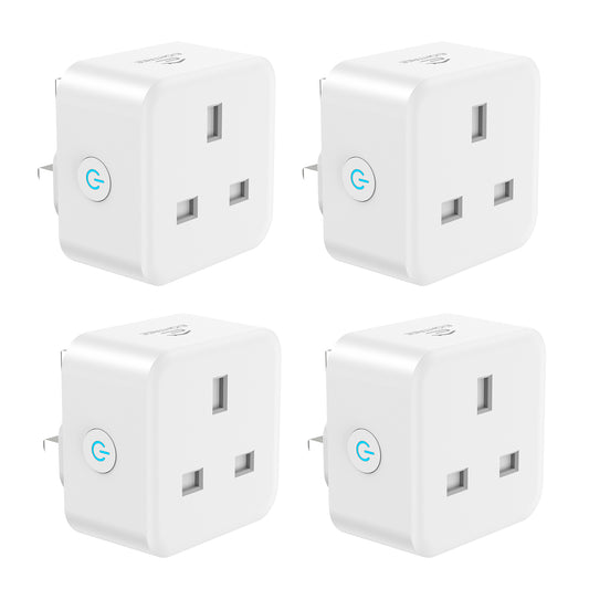 EIGHTREE Smart Plug with Energy Monitoring, 13A Smart Plugs that Work with Alexa, Google Home, SmartThings, Wireless Remote Control Timer Plug, 2.4 GHz Only Wi-Fi Plug