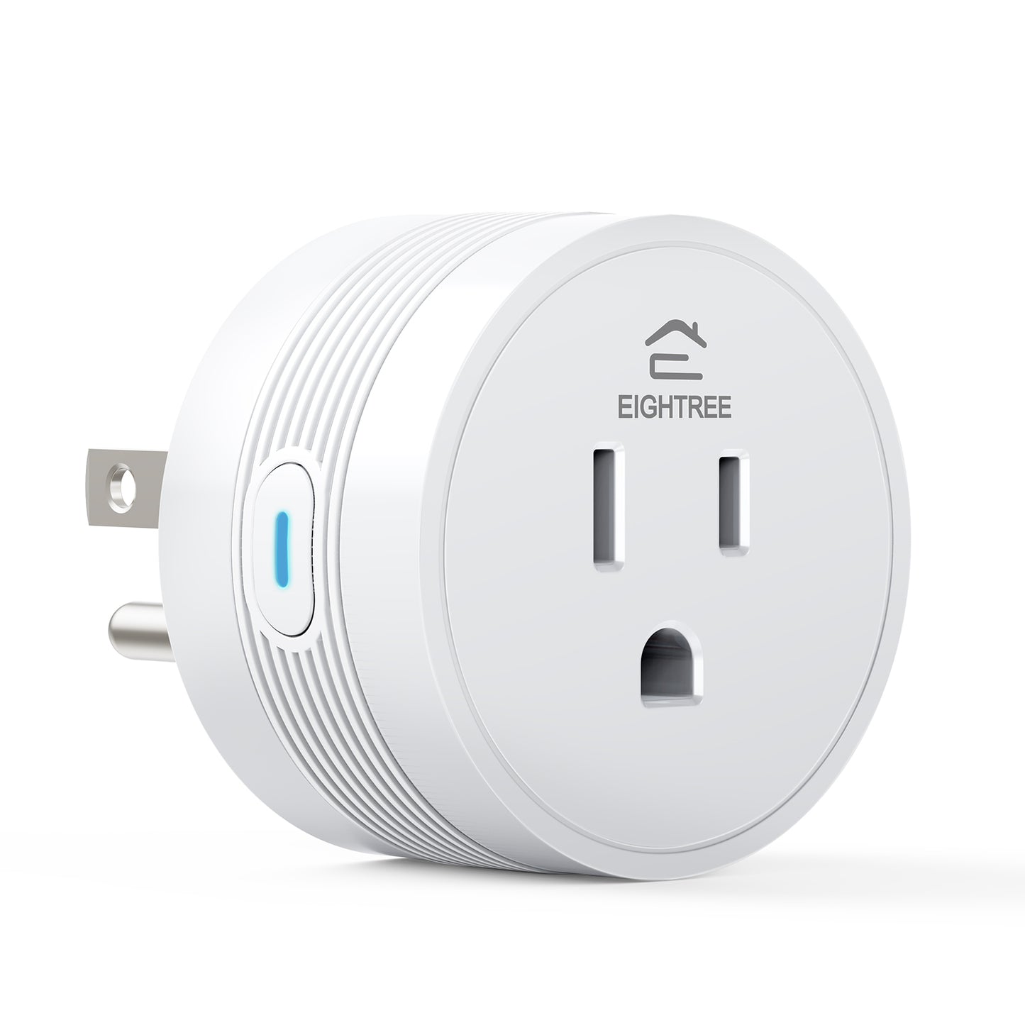 EIGHTREE 15A Smart Plug, Wi-Fi & Bluetooth Smart Outlet for High-Power Home Appliances, Works with Alexa & Google Home, Easy Setup, Timer & Remote Control, FCC & ETL Certified, 2.4GHz Wi-Fi Only