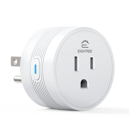 EIGHTREE 15A Smart Plug, Wi-Fi & Bluetooth Smart Outlet for High-Power Home Appliances, Works with Alexa & Google Home, Easy Setup, Timer & Remote Control, FCC & ETL Certified, 2.4GHz Wi-Fi Only