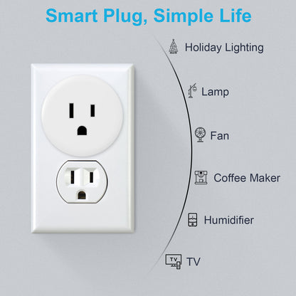 US Smart Plug That Work with Smart Life App ET01B
