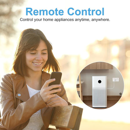 EIGHTREE Matter Smart Plug with Energy Monitoring, Mini WiFi Plug Works With Apple HomeKit, Alexa, Google Home, SmartThings, Remote Control, Timer & Schedule Function, 2.4Ghz Wi-Fi Only, 13A