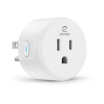 EIGHTREE Smart Plug, WiFi Outlet Works with Alexa & Google Home, Smart Home Socket with Remote Control & Timer Function, 2.4GHz WiFi Only