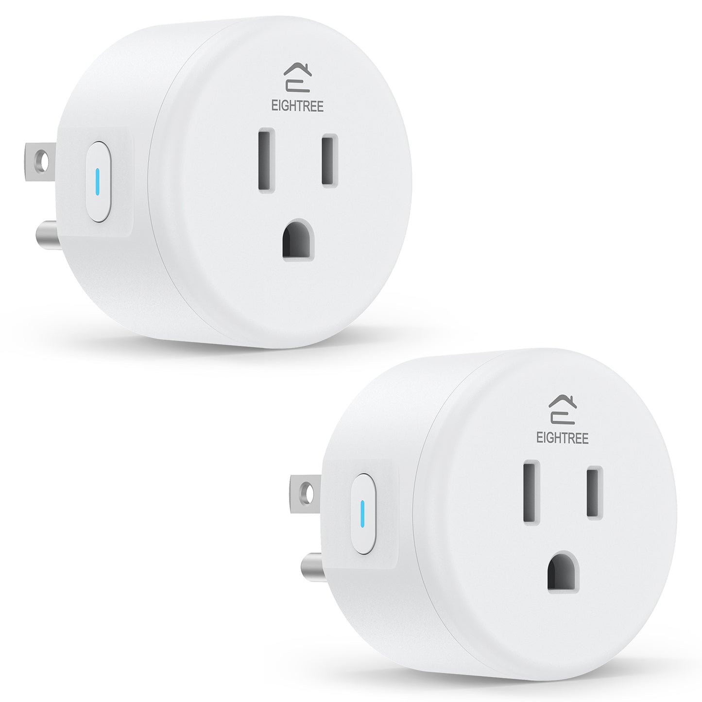 EIGHTREE Smart Plug, WiFi Outlet Works with Alexa & Google Home, Smart Home Socket with Remote Control & Timer Function, 2.4GHz WiFi Only