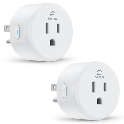 EIGHTREE Smart Plug, WiFi Outlet Works with Alexa & Google Home, Smart Home Socket with Remote Control & Timer Function, 2.4GHz WiFi Only
