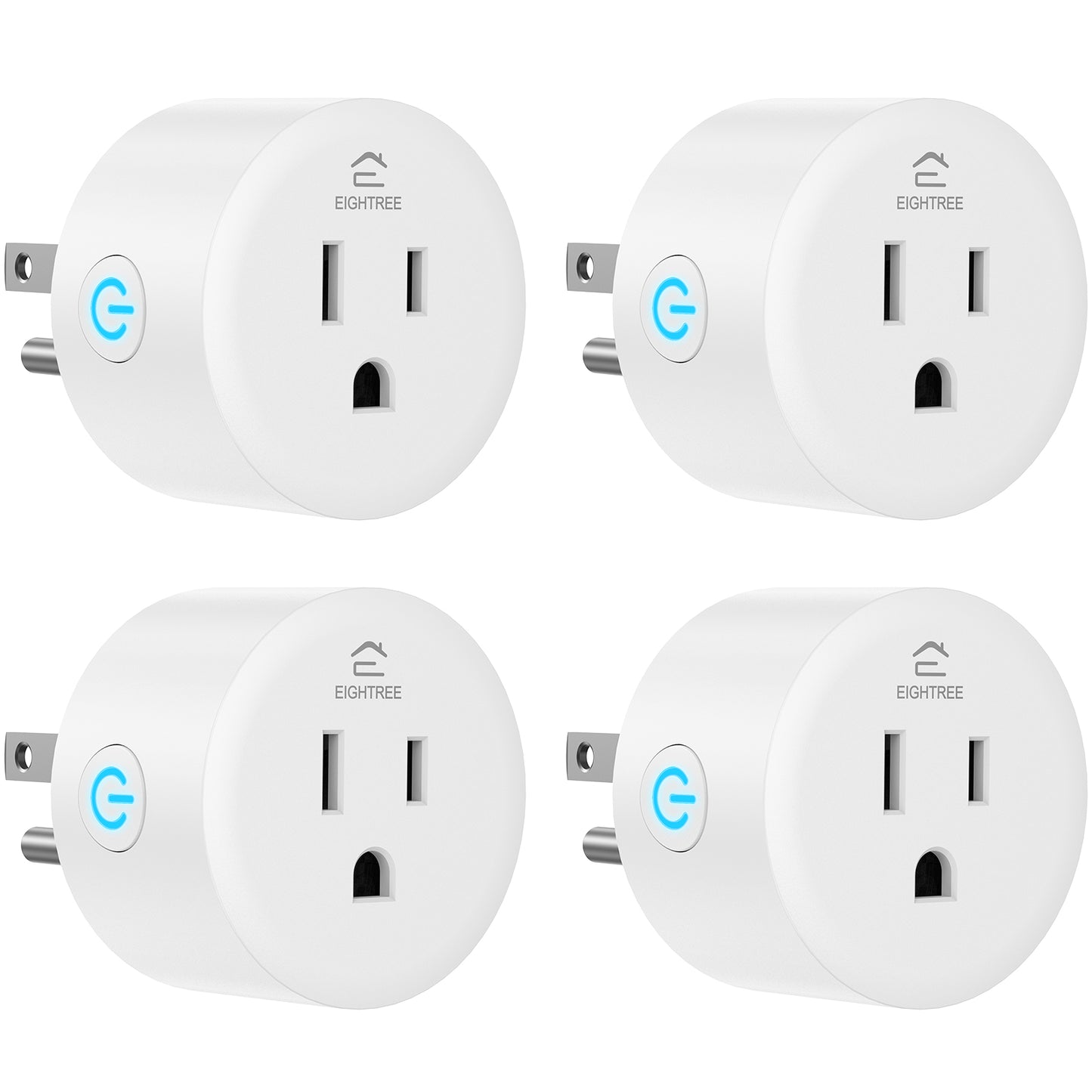 Smart Plug EIGHTREE, Alexa Smart Plugs That Work with Alexa and Google Home, Compatible with SmartThings, Smart Outlet with WiFi Remote Control and Ti